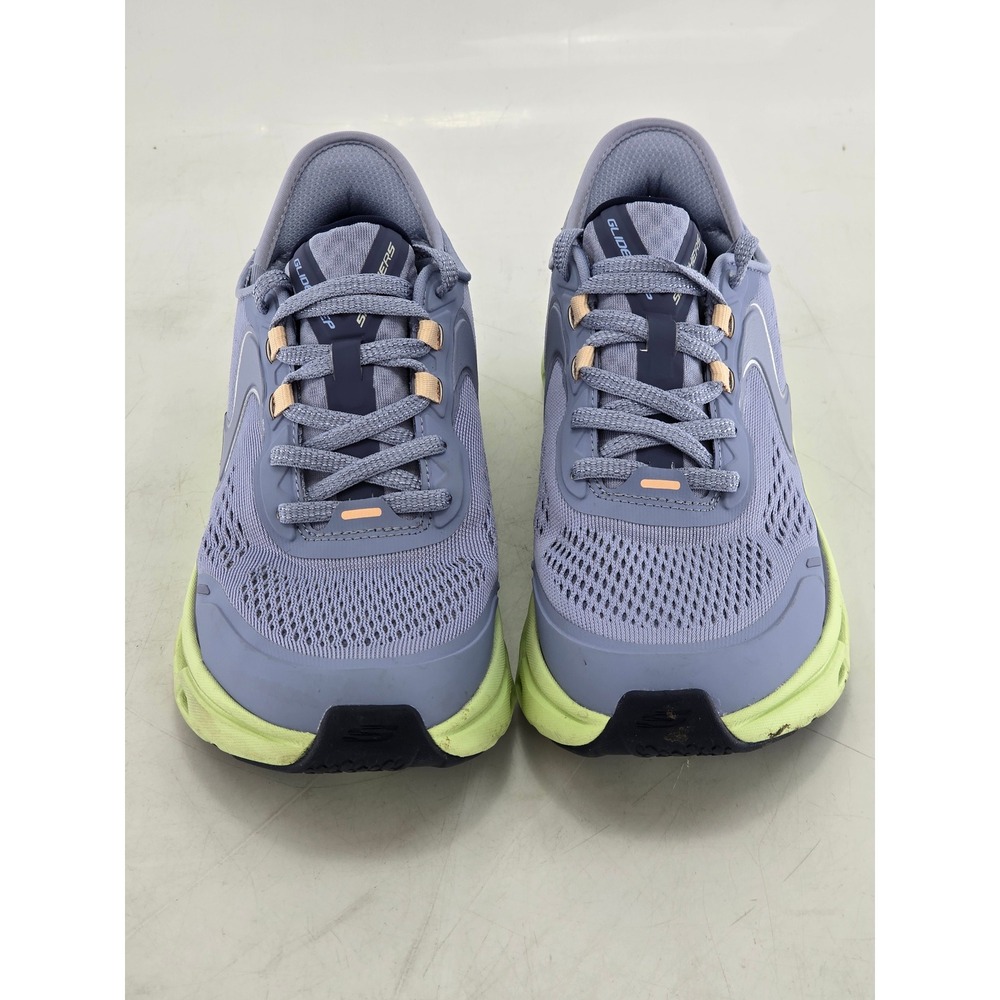 Skechers Slip-Ins Glide-Step Altus Womens 6 Blue Lime Athletic Shoes - Good